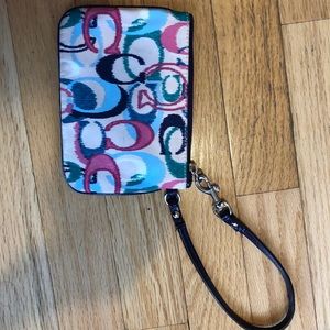 Logo printed Coach Wrislet/Wallet
